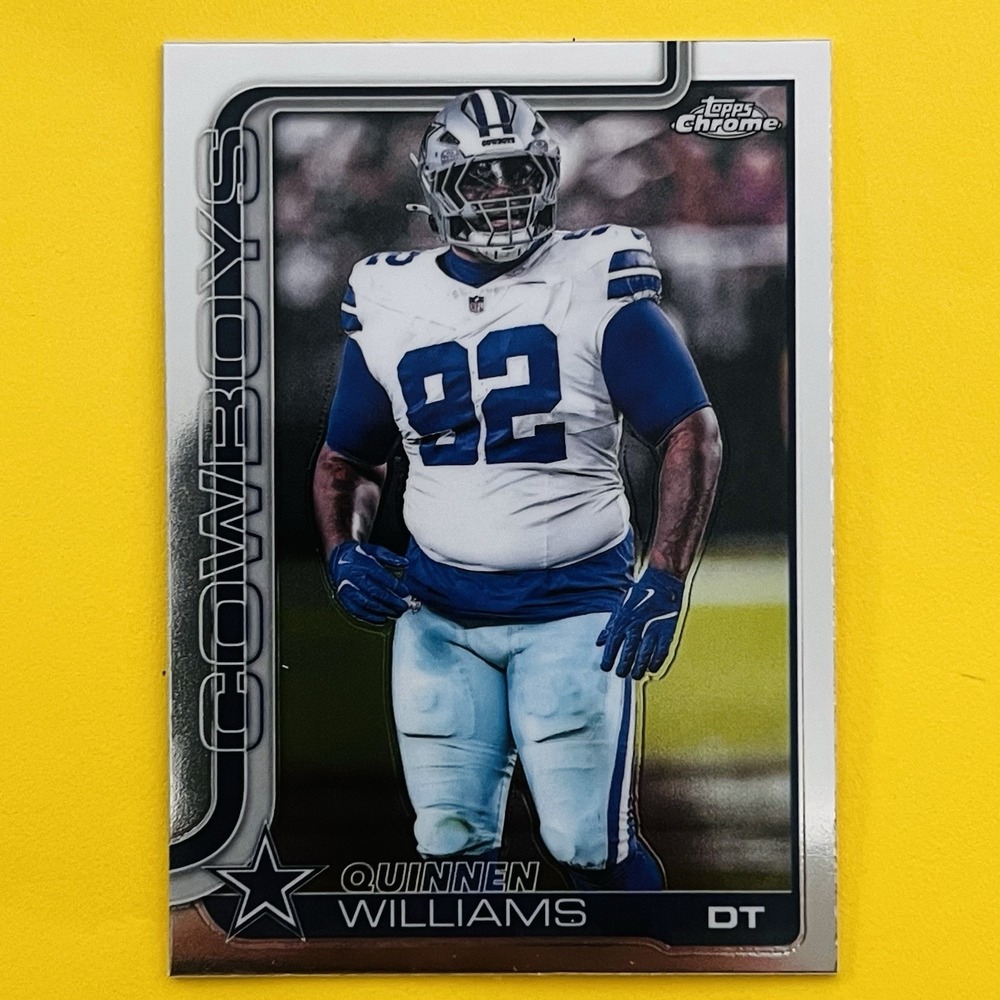 2025 Topps Chrome‎ NFL Football Quinnen Williams #72 Dallas Cowboys